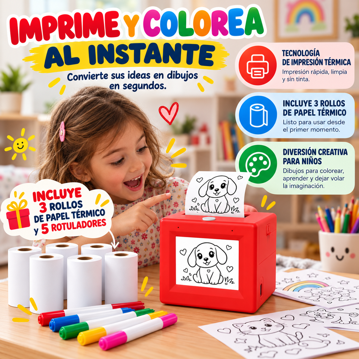 PrintyGo™ — Impresora de Pegatinas con IA y Voz